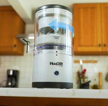 Imagen que muestra que la Huugo funciona con un giro 360 grados de manera muy rápida