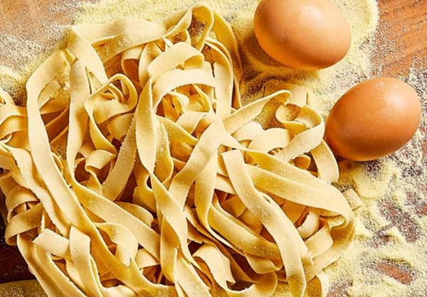 Imagen de los tallarines hechos con la maquina de pasta, Pasta and Beyond